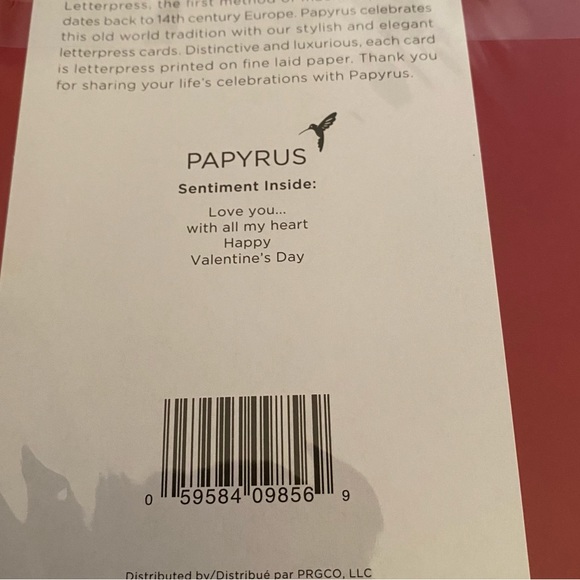 3/$15 NWT Happy Valentine’s Day Papyrus Card. “Love who I am with you…” - Picture 3 of 3
